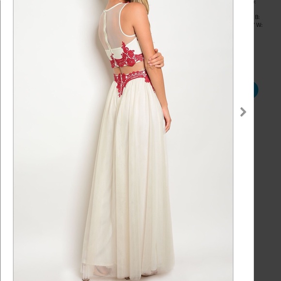 2 Piece Party Prom Dress - Picture 2 of 2